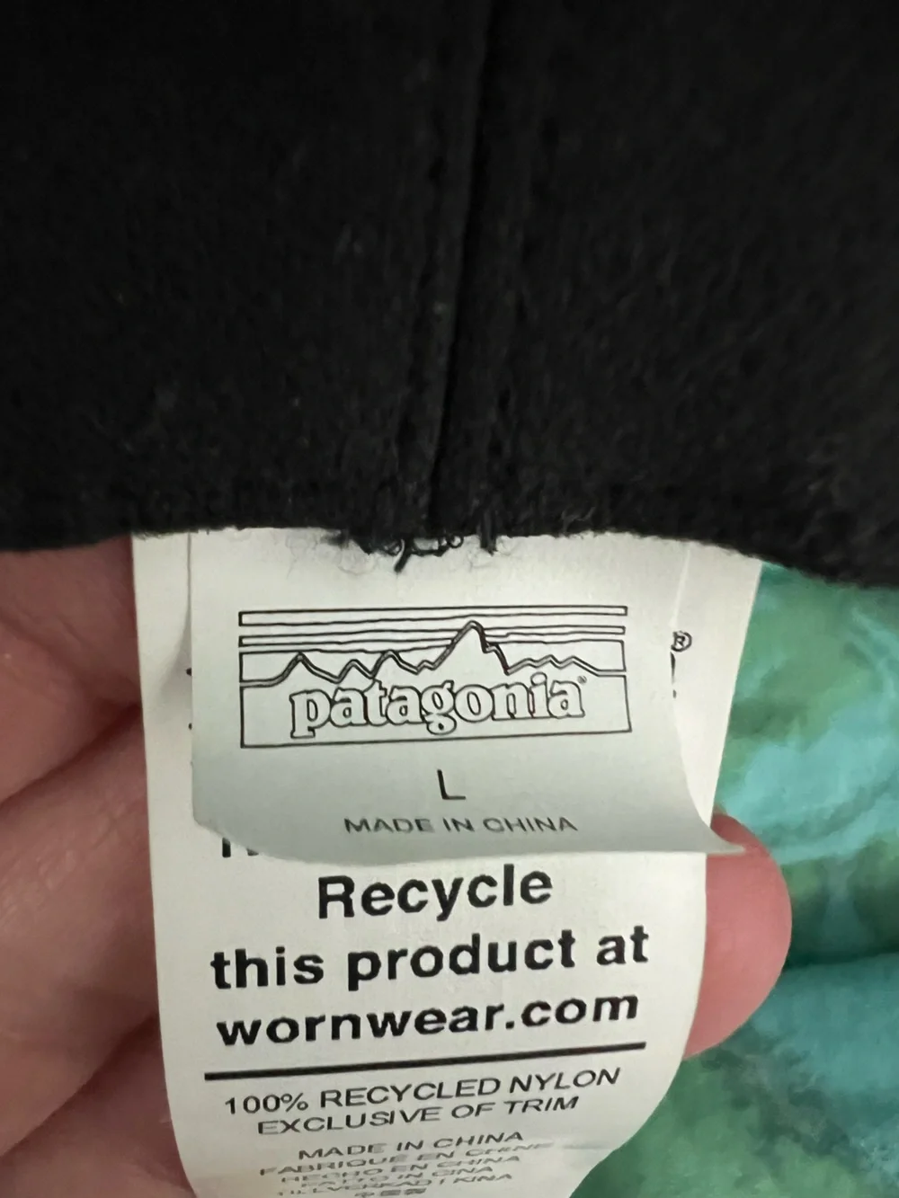 Patagonia Wavefarer Green and Teal Floral Bucket Hat